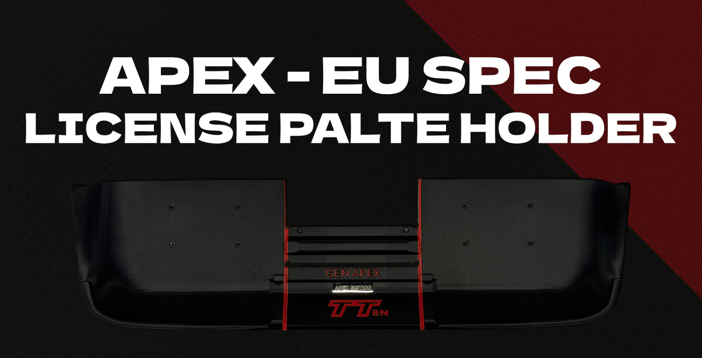 Audi TT 8N 4-Piece License Plate Holder (EU) – GEN APEX Edition
