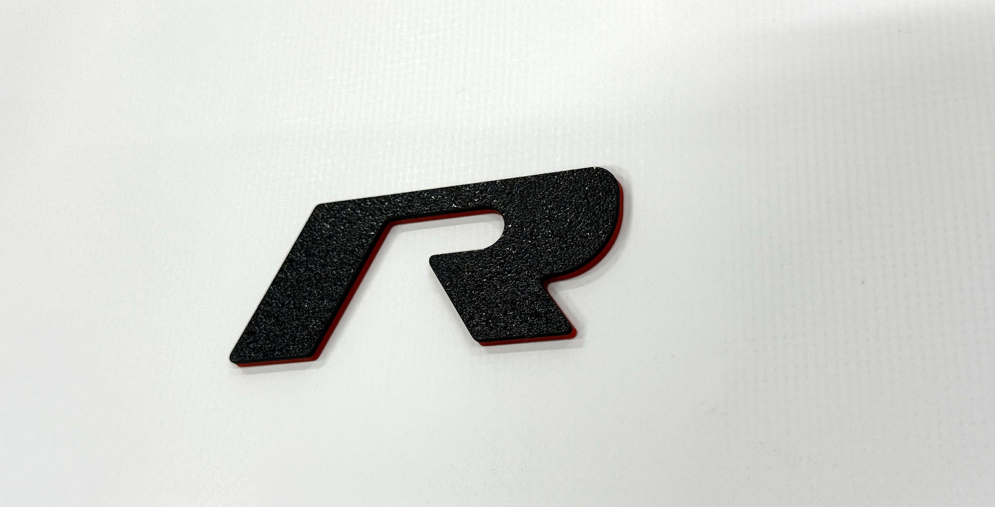 Textured R Badge