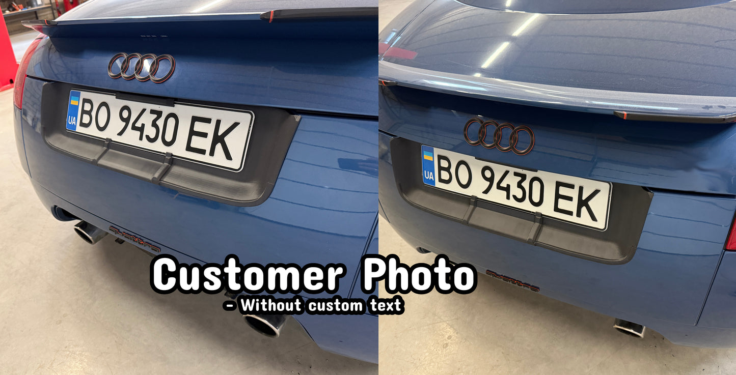 Audi TT 8N 4-Piece License Plate Holder (EU)